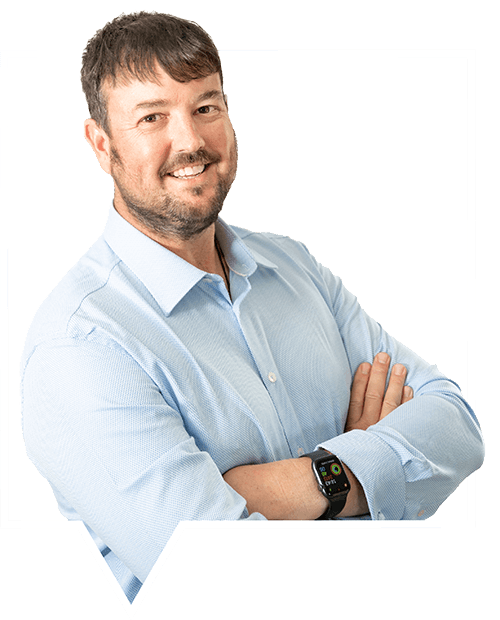 IT Squad Regan Scarfe standing confidently in smart collared shirt